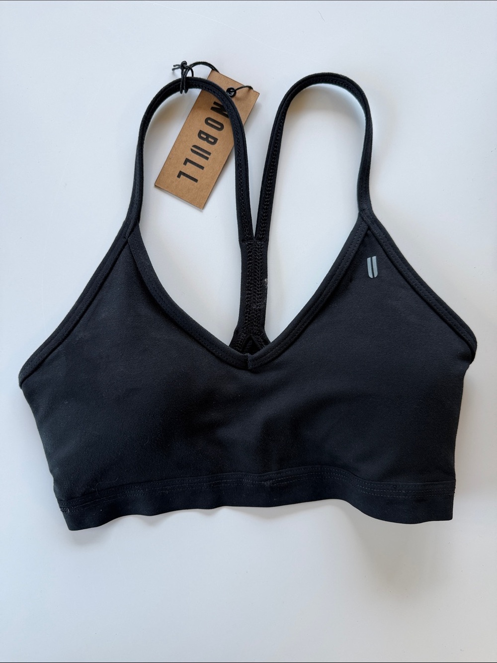 NOBULL Black V-Neck Strappy Matte Sports Bra XS